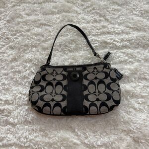 Coach Black/Gray Logo Handbag